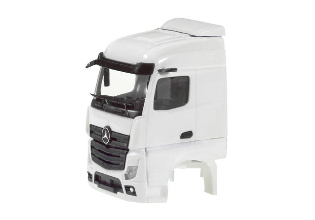 [予約]herpa Cars&Trucks 1/87 (プラスチック製) メルセデスベンツ アクトロス ストリームスペース ドライバーズキャビンサイドベンチレーション付 ホワイト (2個)