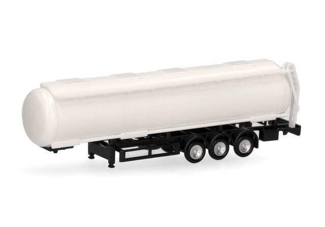 [予約]herpa Cars&Trucks 1/160 (プラスチック製) タンクセミトレーラー 3軸ホワイト (2個)