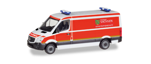 herpa Cars&Trucks 1/87 メルセデスベンツ スプリンターボックスバンザクセン自由州市民保護団体