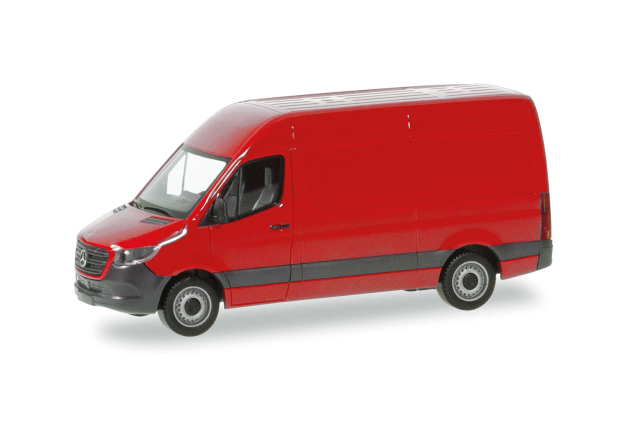 herpa Cars&Trucks 1/87  (プラスチック製) メルセデスベンツ '18  パネルバン ハイルーフ レッド