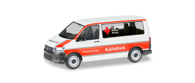 herpa Cars&Trucks 1/87 フォルクスワーゲン T6 バス シュトゥットガルト 赤十字社車両
