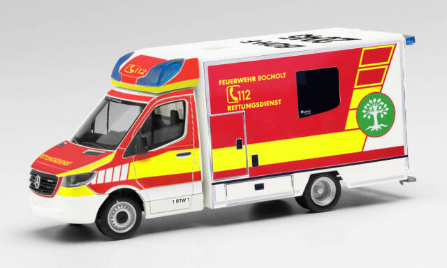herpa Cars&Trucks 1/87 メルセデスベンツ スプリンター 救急車 "ボホルト消防署"