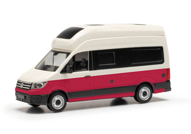 herpa Cars&Trucks 1/87 (プラスチック製) フォルクスワーゲン クラフター グランドカリフォルニア600 キャンディーホワイト/チェリーレッド