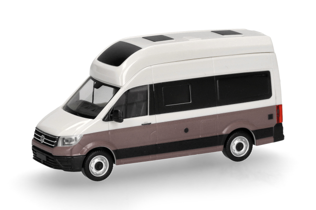 [予約]herpa Cars&Trucks 1/87 (プラスチック製) フォルクスワーゲン クラフター  グランドカリフォルニア600  キャンディホワイト/モハーベベージュ