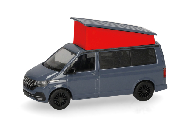 [予約]herpa Cars&Trucks 1/87 (プラスチック製) フォルクスワーゲン T6.1 カリフォルニア ピュアグレー