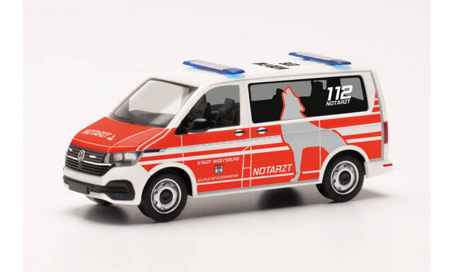 herpa Cars&Trucks 1/87 フォルクスワーゲン T 6.1 バス “ヴォルフスブルク消防署”