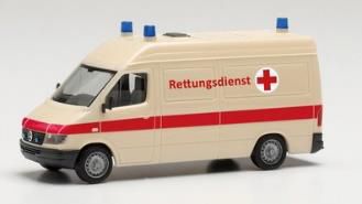 herpa Cars&Trucks 1/87 メルセデスベンツ スプリンター `96 RTW “救急隊”