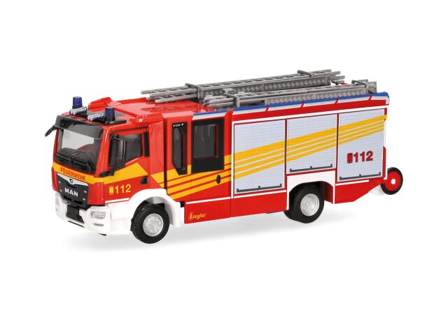herpa Cars&Trucks 1/87 (プラスチック製) MAN TGC カールツィーグラー Z-Cab "firebrigade"