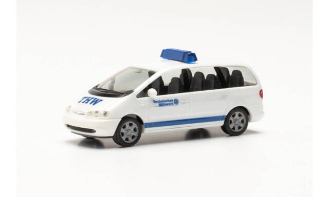 herpa Cars&Trucks 1/87 フォード ギャラクシー THW ホワイト／ブルー