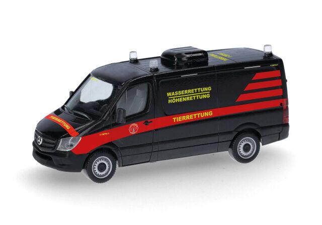 herpa Cars&Trucks 1/87 (プラスチック製) メルセデスベンツ スプリンター '13 ボックス フラットルーフ "動物救助 Essen e.V."