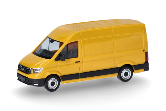 herpa Cars&Trucks 1/87  (プラスチック製) MAN eTGE  パネルバン ハイルーフ  ブルームイエロー