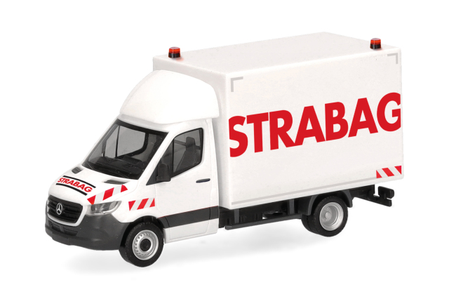 herpa Cars&Trucks 1/87 (プラスチック製) メルセデスベンツ スプリンター '18 ボックストラック  "STRABAG" (オーストリア)