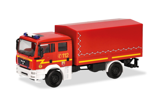[予約]herpa Cars&Trucks 1/87 (プラスチック製) MAN TGA M 多目的車  "ハンブルク消防隊"