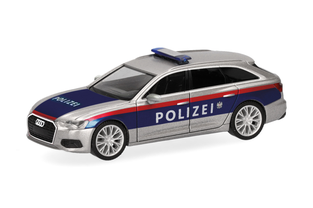 [予約]herpa Cars&Trucks 1/87 (プラスチック製) アウディ A6 アバント "オーストリア警察"