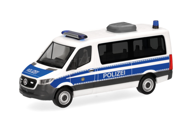 [予約]herpa Cars&Trucks 1/87 (プラスチック製) メルセデスベンツ スプリンター  '18 フラットルーフバス  "ドイツ連邦警察"