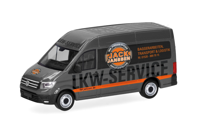 [予約]herpa Cars&Trucks 1/87 (プラスチック製) フォルクスワーゲン クラフター  トランスポーター  "Jack Janssen"（レーデ）
