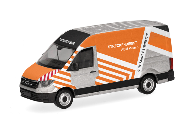 [予約]herpa Cars&Trucks 1/87 (プラスチック製) MAN TGE ハイルーフ ボックストラック "ASFINAG" (オーストリア)