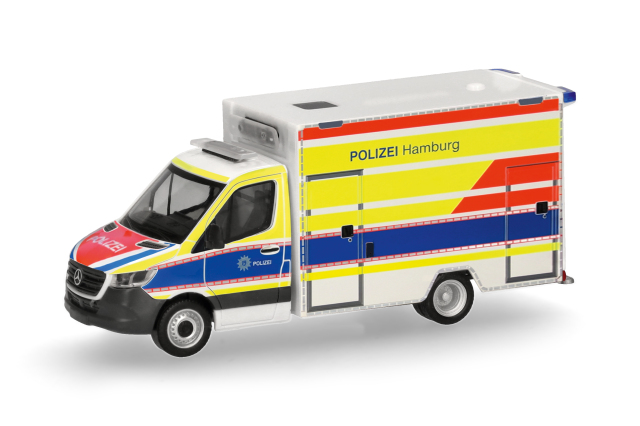 [予約]herpa Cars&Trucks 1/87 (プラスチック製) メルセデスベンツ スプリンター ’18 ファーテック救助車両 "ハンブルク警察"