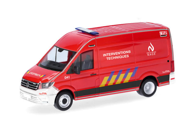 [予約]herpa Cars&Trucks 1/87 (プラスチック製) フォルクスワーゲン クラフター ボックスハイルーフ "消防技術支援チーム" (ベルギー)