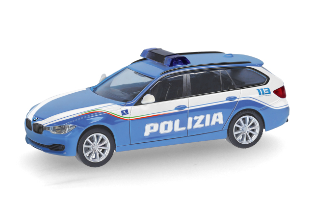 [予約]herpa Cars&Trucks 1/87 (プラスチック製) BMW 3シリーズ ツーリング "イタリア警察"