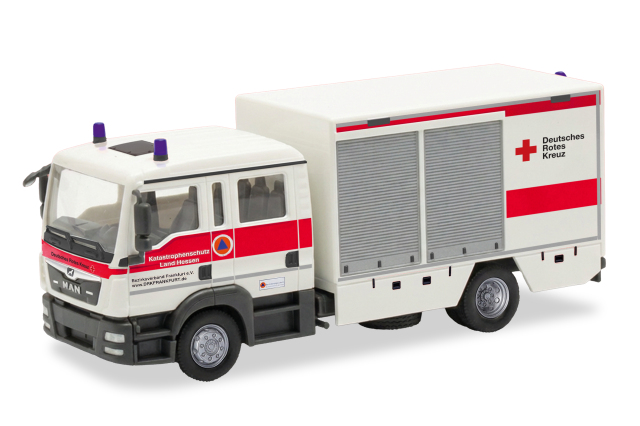 [予約]herpa Cars&Trucks 1/87 (プラスチック製) MAN TGL 医療用装備車両 (GW-SAN) "ドイツ赤十字 フランクフルト/ヘッセン州市民保護"