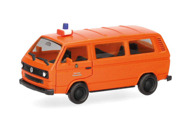 [予約]herpa Cars&Trucks 1/87 (プラスチック製) フォルクスワーゲン T3 バス "ベルリン消防局"