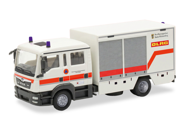 [予約]herpa Cars&Trucks 1/87 (プラスチック製) MAN TGL 医療用装備車両 (GW-SAN) "DLRG Stuttgart"