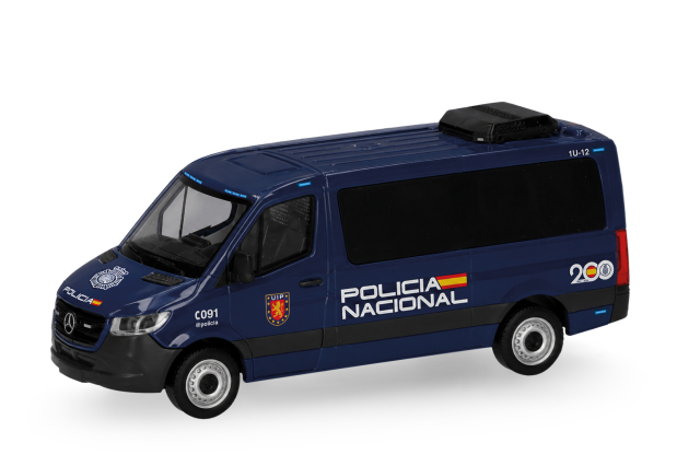 [予約]herpa Cars&Trucks 1/87 (プラスチック製) メルセデスベンツ スプリンター 18 フラットルーフバス "国家警察" 