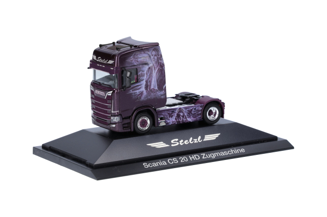 [予約]herpa Cars&Trucks 1/87 (プラスチック製) スカニア CS 20 HD  リジッドトラクター 2軸  "Stelzl/Top Gun" (バイエルン州)