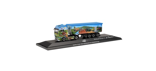 herpa Cars&Trucks 1/87 MAN TGE GX ティッパートレーラー "Agrosprinter"