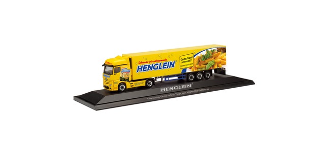 herpa Cars&Trucks 1/87 メルセデスベンツ アクトロス BigSpace ‘18 冷蔵ボックスセミトレーラー "Henglein Feinkost"