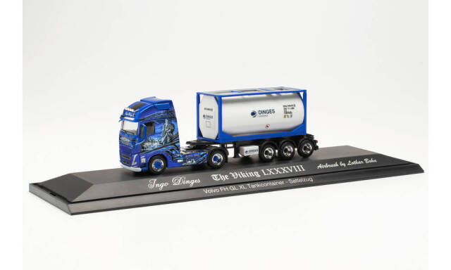 herpa Cars&Trucks 1/87 ボルボ FH Gl. XL 2020 タンクコンテナ セミトレーラー “Ingo Dinges”