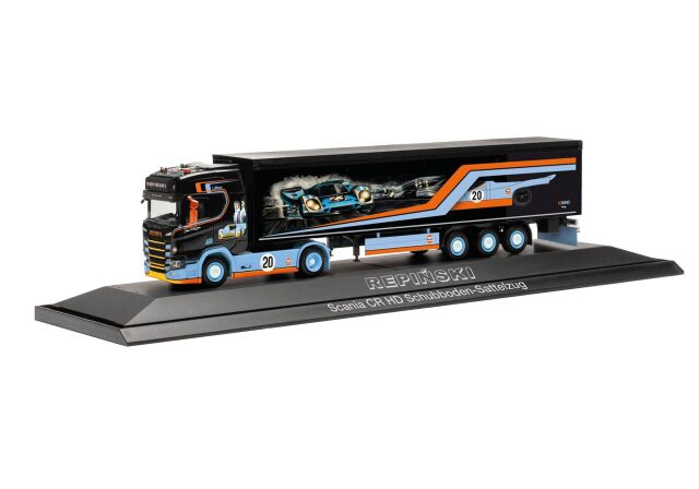 herpa Cars&Trucks 1/87 スカニア CR 20 HD ウォーキングフロアー セミトレーラー “Repinski/Le Mans”
