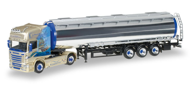 herpa Cars&Trucks 1/87 スカニア R `13 TL クロームタンク セミトレーラー "Kaaserer Entsorgung"