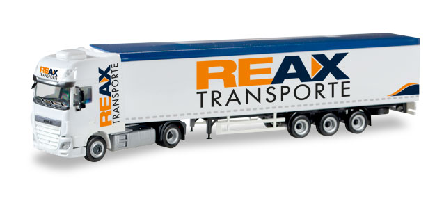 herpa Cars&Trucks 1/87 DAF XF Euro 6 SSCウォーキングフロアセミトレーラー"REAX"