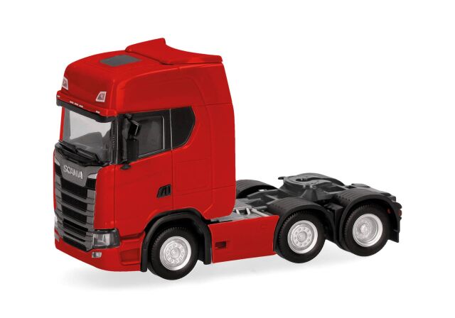 herpa Cars&Trucks 1/87 (プラスチック製) スカニア CS 20 HD リジッドトラクター 3軸(6x2) レッド