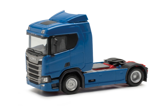 [予約]herpa Cars&Trucks 1/87 (プラスチック製) スカニア CR 20 ロールーフ  リジッドトラクター 2軸 ブルー