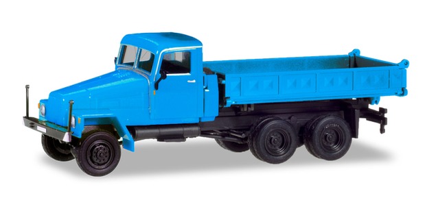 herpa Cars&Trucks 1/87 IFA G5 3-way 荷台装備 ブルー