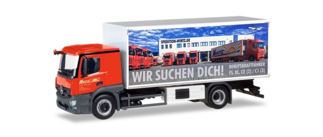 herpa Cars&Trucks 1/87 メルセデスベンツ アクトロス Classicspace 冷蔵ボックストラック "Wirtz"