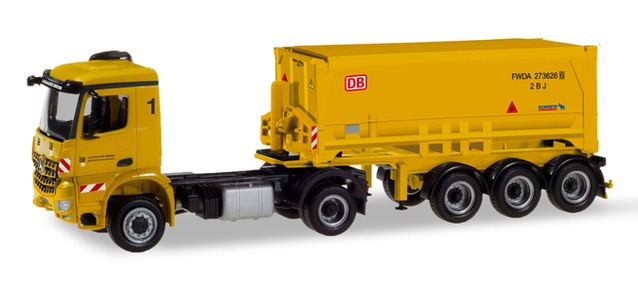 herpa Cars&Trucks 1/87 メルセデス ベンツ アクロス シュミッツ製 ダンプトラック "Leonhard Weiss/Stuttgart 21" #1