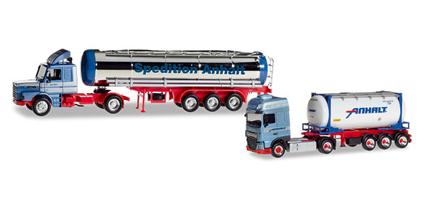 herpa Cars&Trucks 1/87 スカニア&DAF "50th anniversary Spedition Anhalt" 2台セット