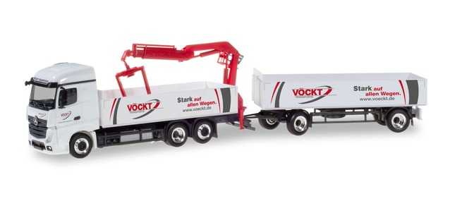 herpa Cars&Trucks 1/87 メルセデスベンツ アクトロスストリームスペース 2.5ピックアップトレーラー "Vockt"