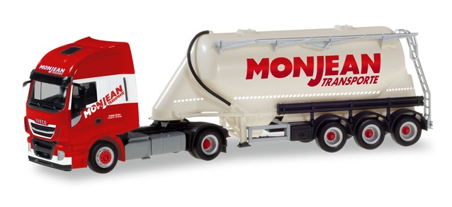 herpa Cars&Trucks 1/87 イヴェコ ストラリス XPバルクサイロセミトレーラー "Monjean"