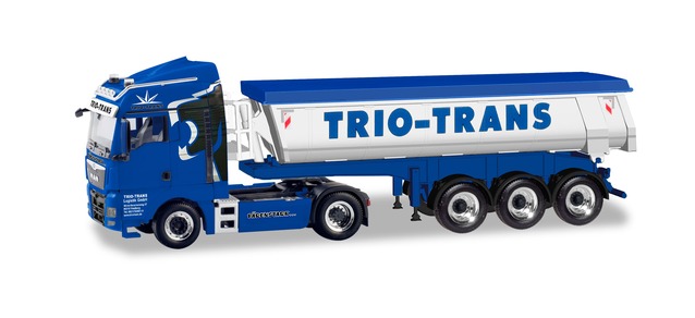 herpa Cars&Trucks 1/87 MAN TGX XLX Euro 6Cダンプトラックセミトレーラーwith thermal insulation "Trio-Trans"