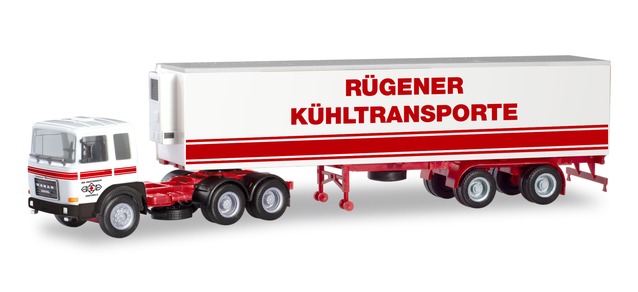 herpa Cars&Trucks 1/87 ローマンディーゼル 冷蔵トラックトレーラー VEB KV Stralsund/Ostseetrans