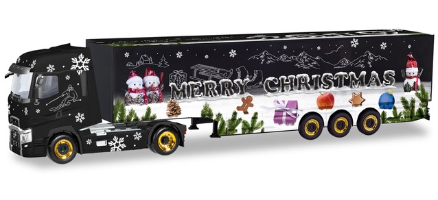 herpa Cars&Trucks 1/87 ルノーT ボックスセミトレーラートラック 2019 クリスマスモデル