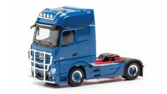 herpa Cars&Trucks 1/87 メルセデスベンツ アクトロス  ギガスペース リジッドトラクター 2軸  ライトバー、ラムプロテクション付  ブルー