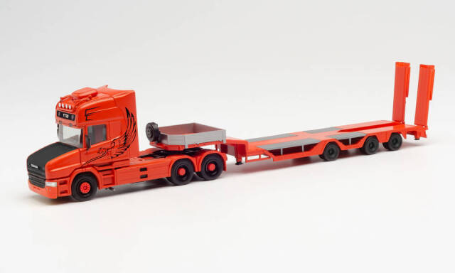 herpa Cars&Trucks 1/87 スカニア conventional TL 低床セミトレーラー ?Spezialtransporte Sturm“