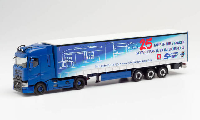 herpa Cars&Trucks 1/87 ルノー T カーテンキャンバス セミトレーラー ?Siebold Nutzfahrzeuge“