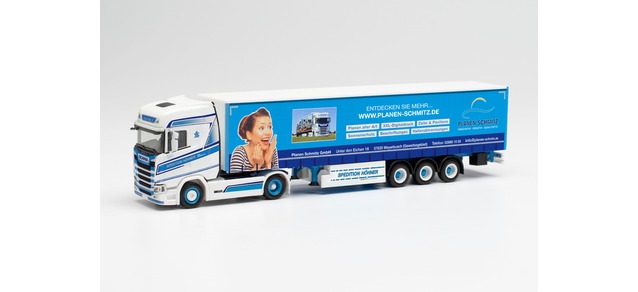 herpa Cars&Trucks 1/87 スカニア CS 20 HD カーテンセミトレーラー  "Spedition Hohner/Planen-Schmitz"